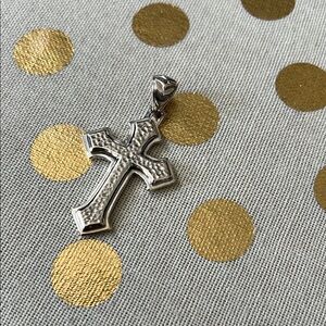 NWOT Samuel B. Silver Cross Pendant